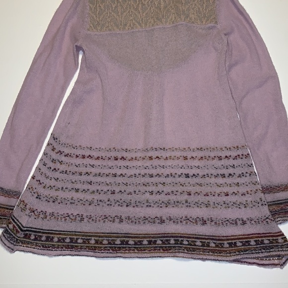 Free People Lavender Mixed Fabric Knit Tunic - Women’s Size XS - Picture 5 of 8
